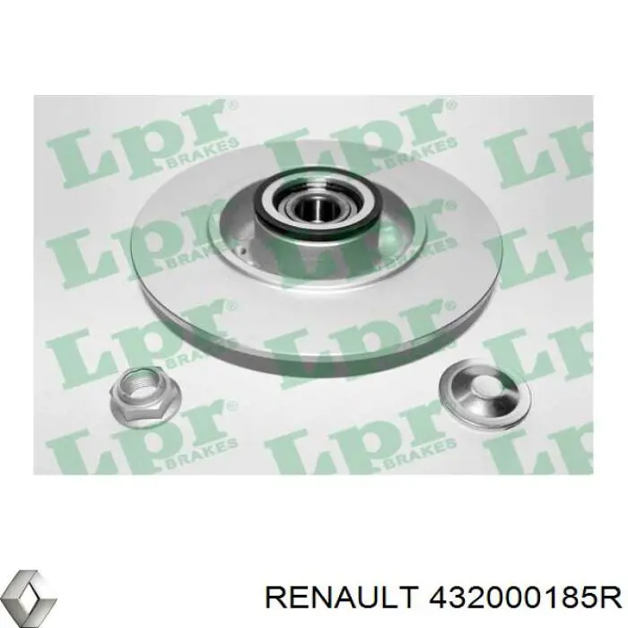 Disco de freno trasero Renault (RVI) 432000185R precio, desde 99,76 EUR