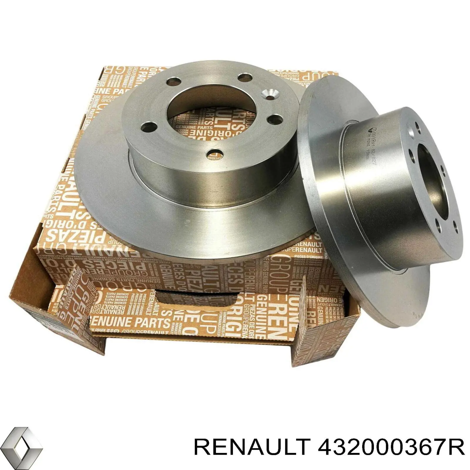 Disco de freno trasero 432000367R Renault (RVI)
