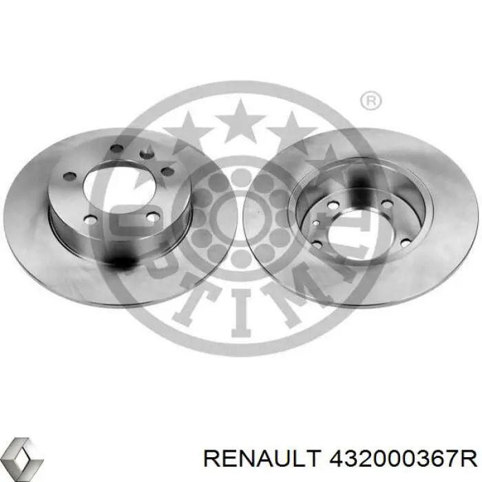 Frenos traseros Renault (RVI) 432000367R