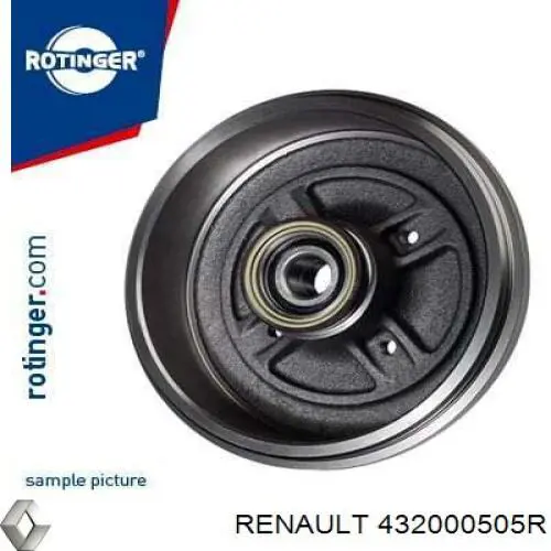 Tambor de freno trasero Renault (RVI) 432000505R precio, desde 100,97 EUR