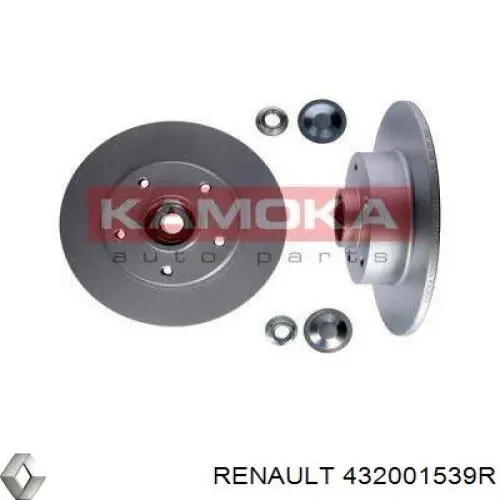Disco de freno trasero Renault (RVI) 432001539R precio, desde 34,61 EUR