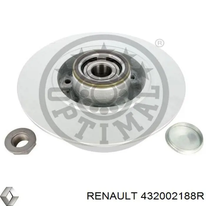 Disco de freno trasero Renault (RVI) 432002188R precio, desde 98,72 EUR