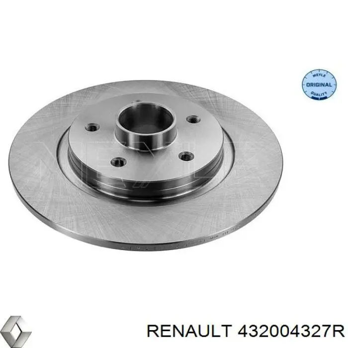 432004327R Renault (RVI) disco de freno trasero