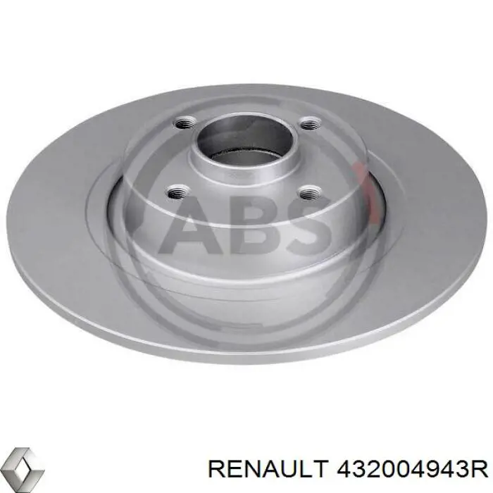 432004943R Renault (RVI) disco de freno trasero