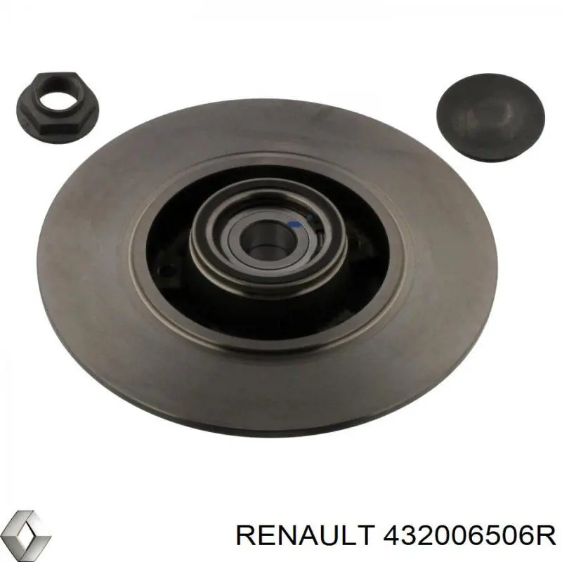 Disco de freno trasero 432006506R Renault (RVI)
