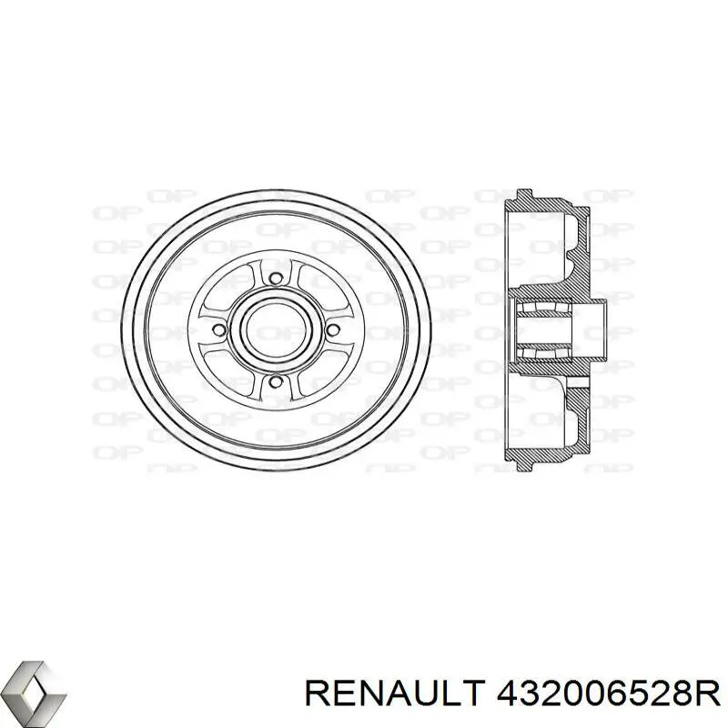 432002467R Renault (RVI) freno de tambor trasero