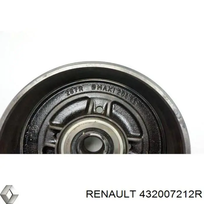 432007212R Renault (RVI) Tambor de freno trasero