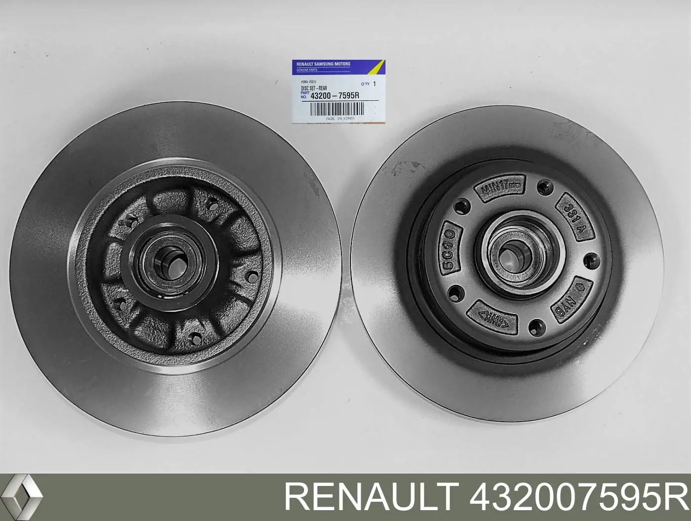 Disco de freno trasero Renault (RVI) 432007595R precio, desde 34,61 EUR