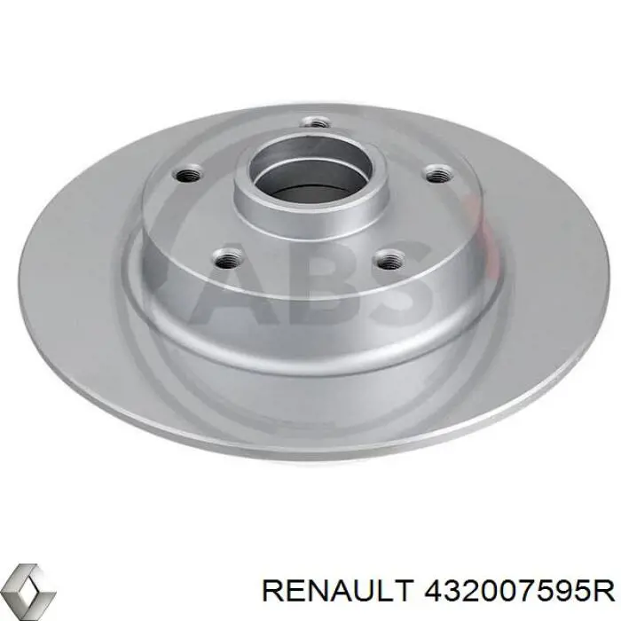 432007595R Renault (RVI) disco de freno trasero