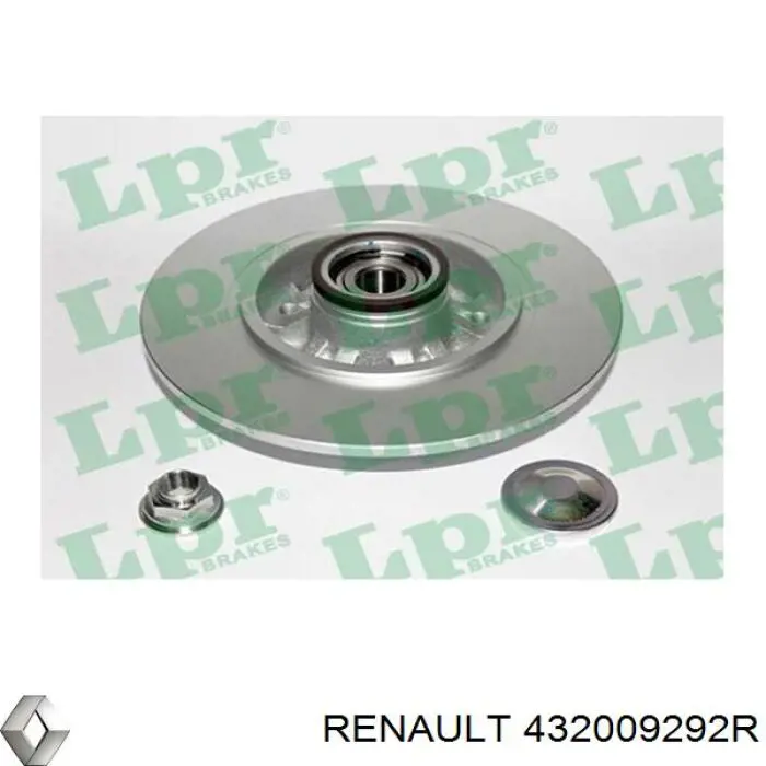 Disco de freno trasero Renault (RVI) 432009292R precio, desde 110,02 EUR