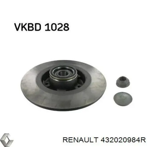 Disco de freno trasero Renault (RVI) 432020984R precio, desde 85,77 EUR