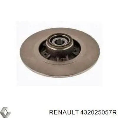 432025057R Renault (RVI) disco de freno trasero
