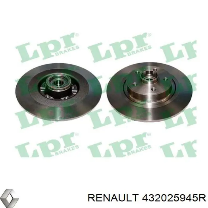 Disco de freno trasero Renault Espace 4 JK0