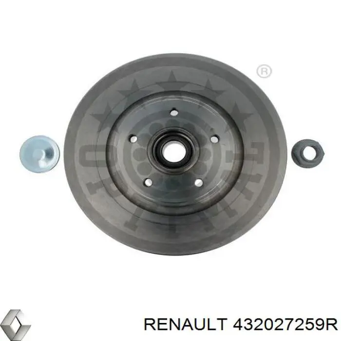 Comprar 432027259R Renault (RVI) Disco de freno trasero