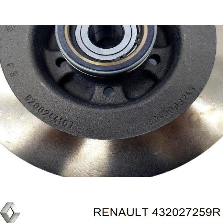432027259R Renault (RVI) disco de freno trasero