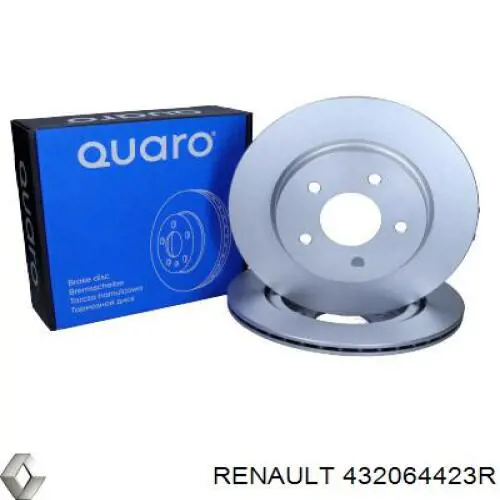 432064423R Renault (RVI) disco de freno trasero