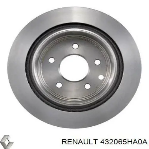 Disco de freno trasero 432065HA0A Renault (RVI)
