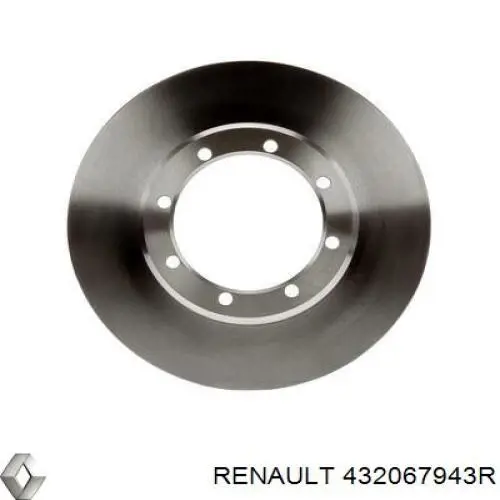 Comprar 432067943R Renault (RVI) Disco de freno trasero