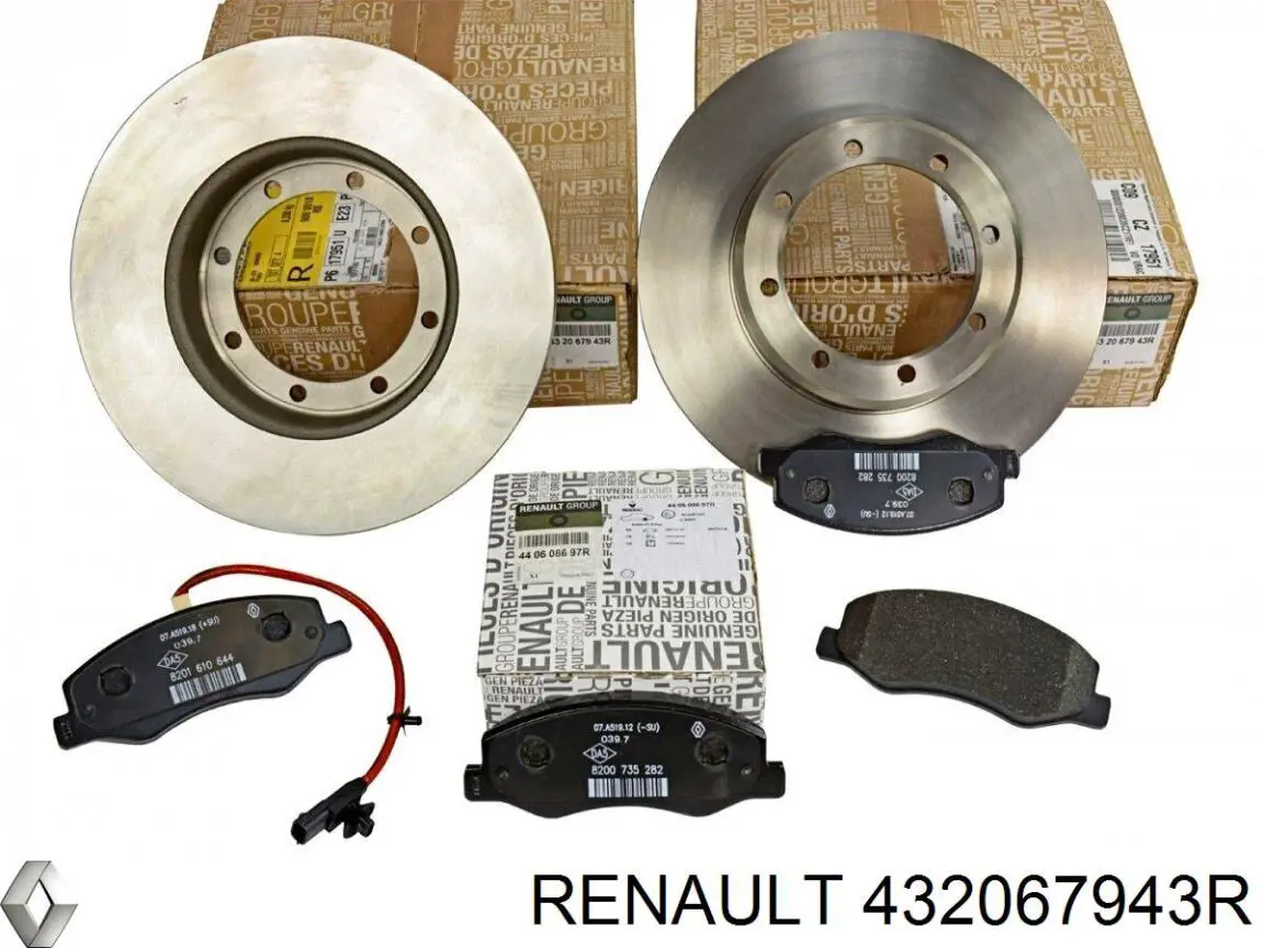 Disco de freno trasero Renault (RVI) 432067943R precio, desde 52,20 EUR