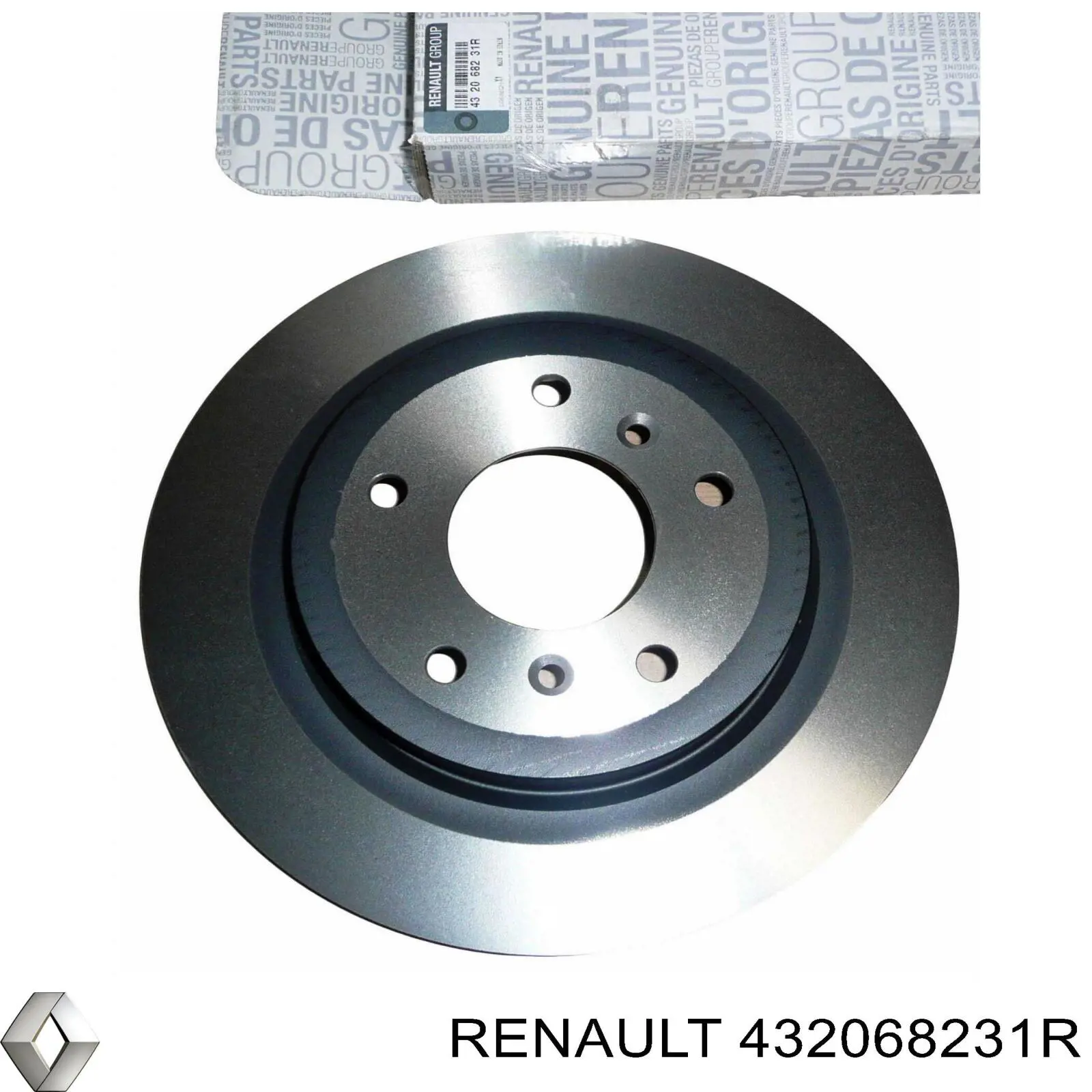 Disco de freno trasero Renault (RVI) 432068231R precio, desde 50,76 EUR