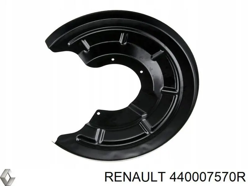 Disco de soporte del tambor de freno trasero derecho Renault (RVI) 440007570R precio, desde 70,78 EUR