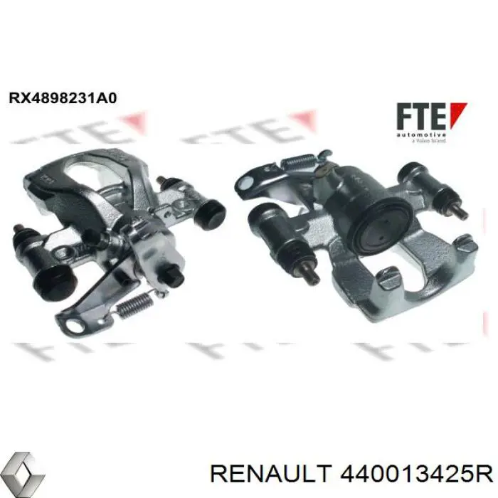 440013425R Renault (RVI) pinza de freno trasero derecho