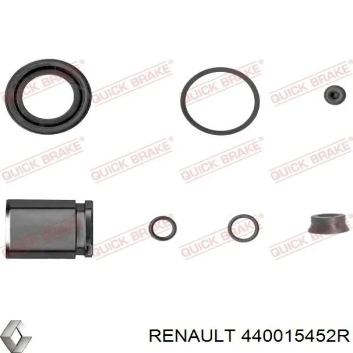 440015452R Renault (RVI) pinza de freno trasero derecho