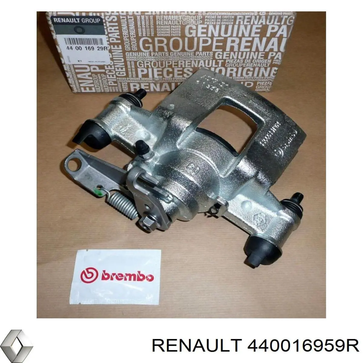 440016959R Renault (RVI) pinza de freno trasero derecho