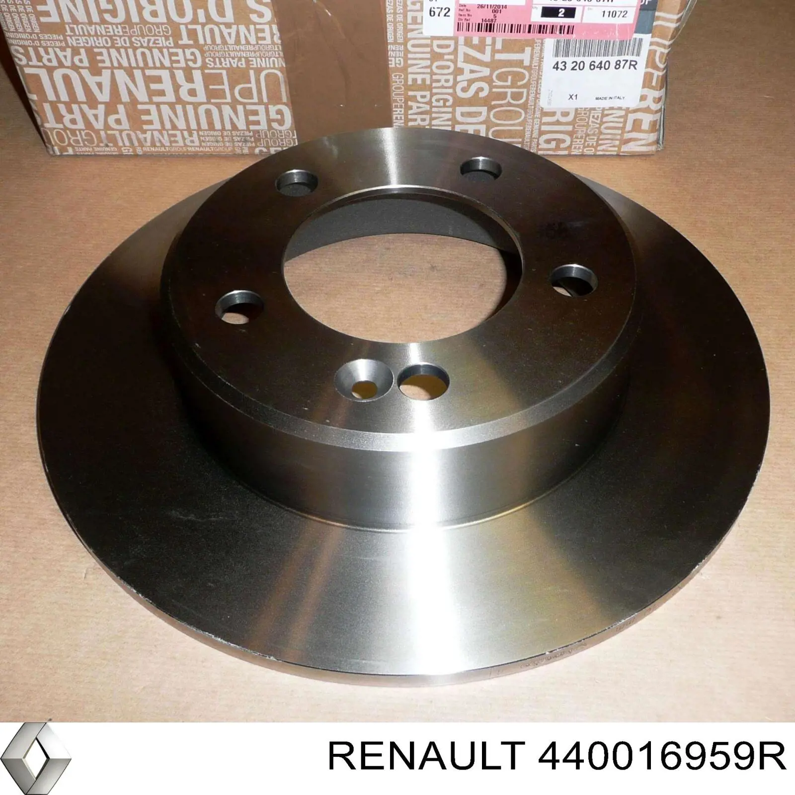 Pinza de freno trasera derecha Renault (RVI) 440016959R