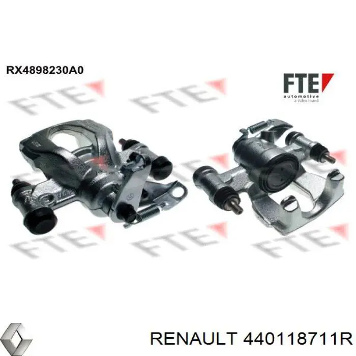 440118711R Renault (RVI) pinza de freno trasera izquierda