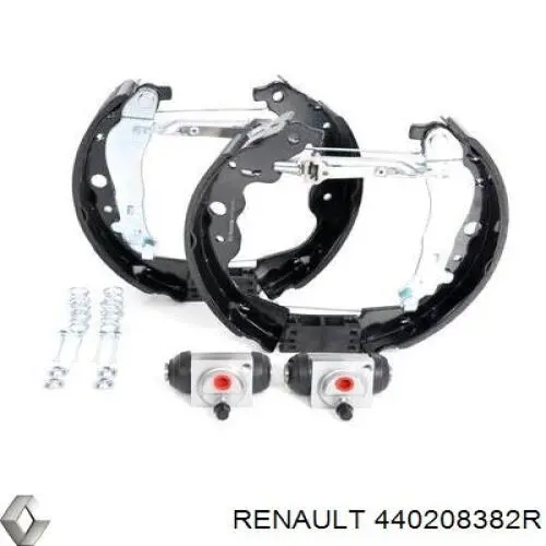 Juego de zapatas de frenos de tambor, con cilindros, completo para Renault DUSTER (HS)