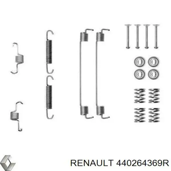 Comprar 440264369R Renault (RVI) Kit de montaje de zapatas de freno traseras