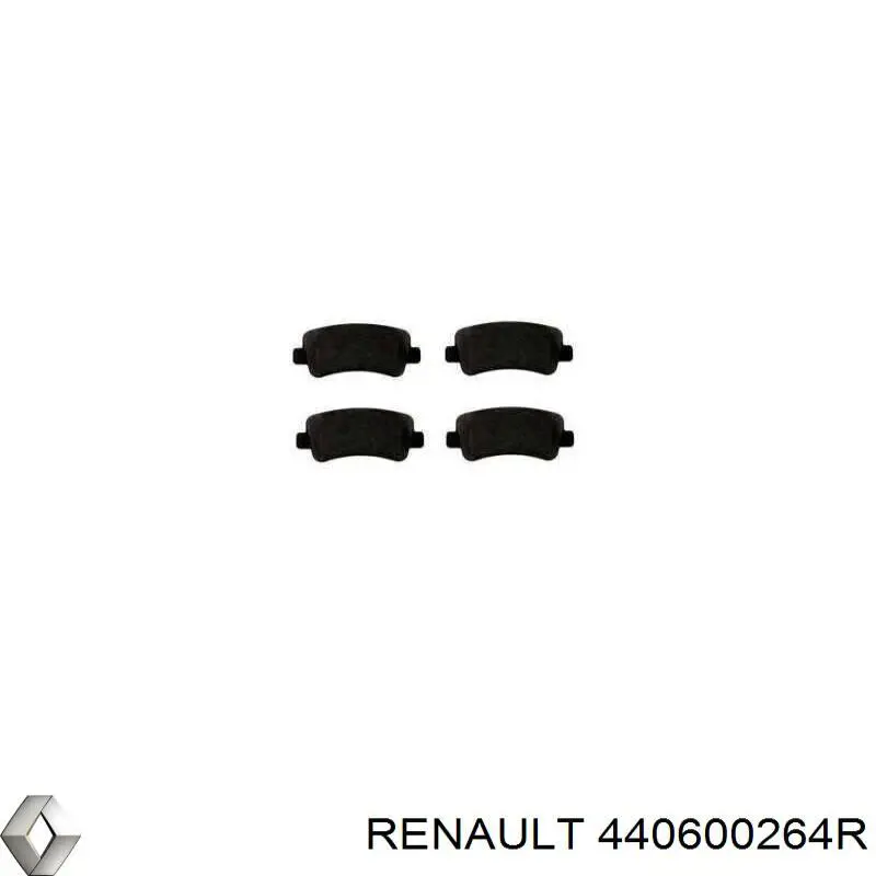 Pastillas traseras Renault (RVI) 440600264R
