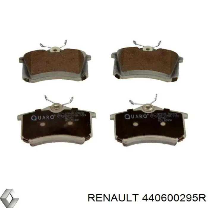 440600295R Renault (RVI) pastillas de freno traseras