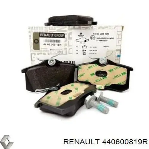 440600819R Renault (RVI) pastillas de freno traseras