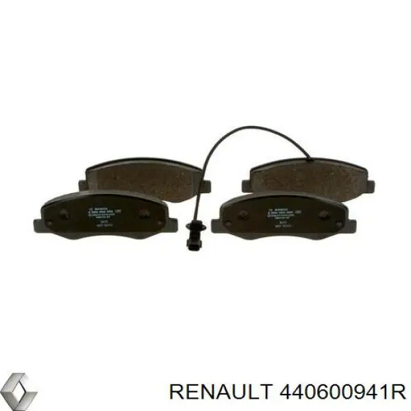 440600941R Renault (RVI) pastillas de freno traseras
