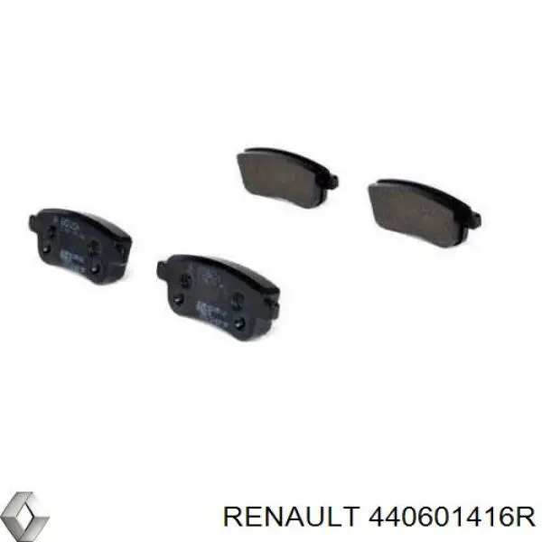 440601416R Renault (RVI) pastillas de freno traseras