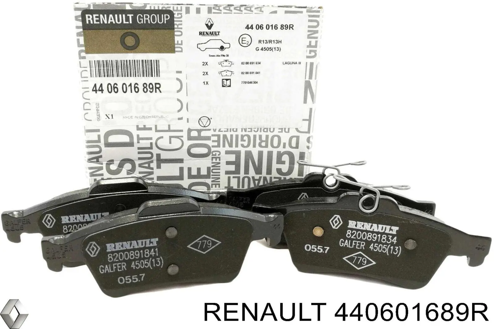 Pastillas de freno traseras 440601689R Renault (RVI)
