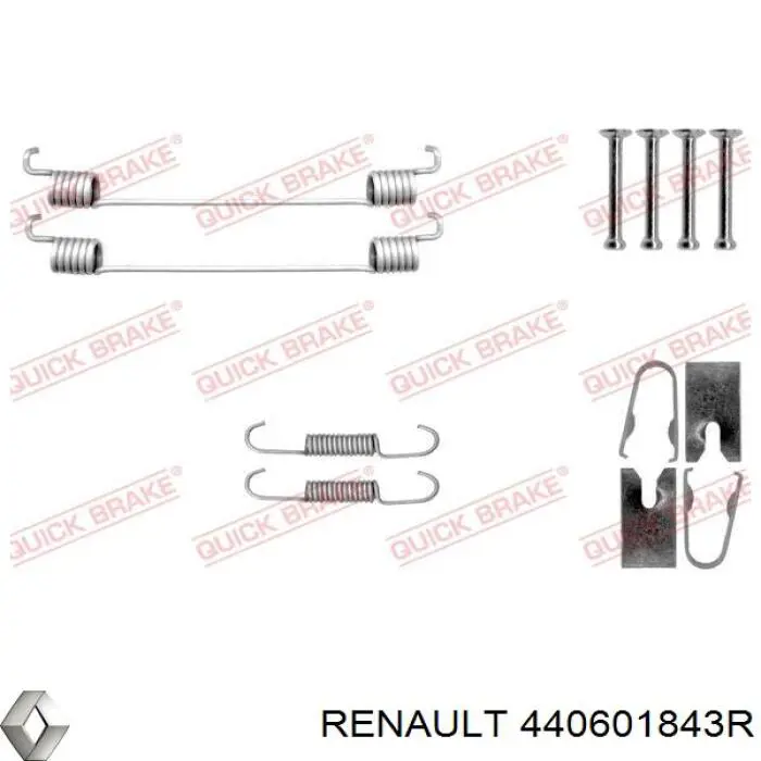 Comprar 440601843R Renault (RVI) Zapatas de freno