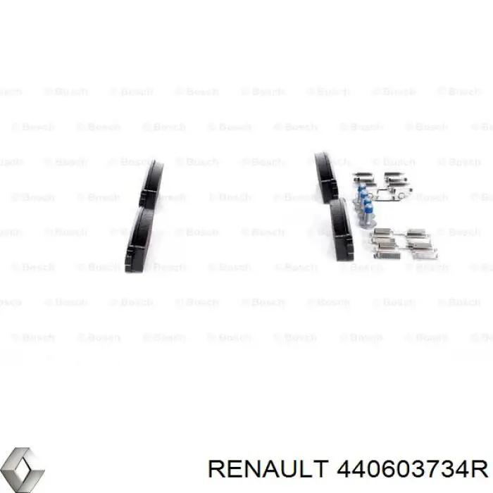 440603734R Renault (RVI) pastillas de freno traseras