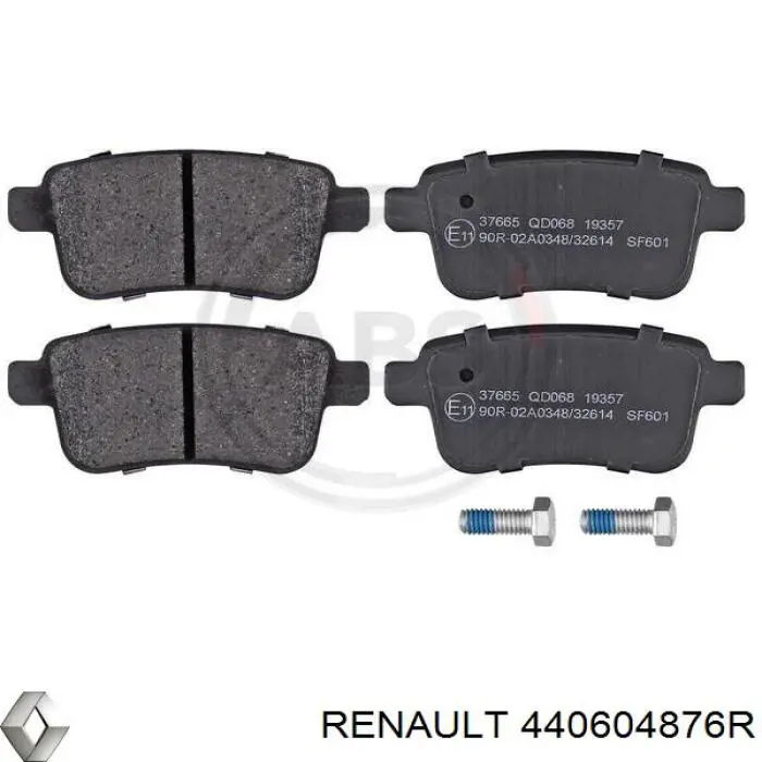 Pastillas de freno traseras 440604876R Renault (RVI)