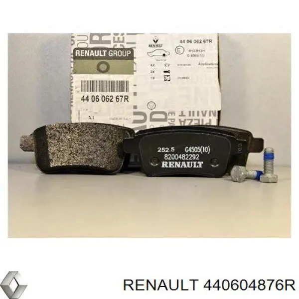 440604876R Renault (RVI) pastillas de freno traseras