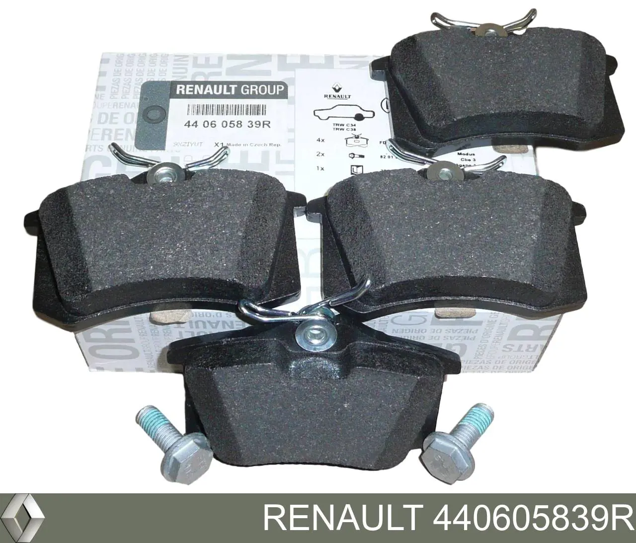 Comprar 440605839R Renault (RVI) Pastillas de freno traseras