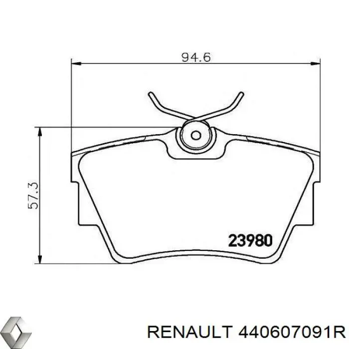 Comprar 440607091R Renault (RVI) Pastillas de freno traseras