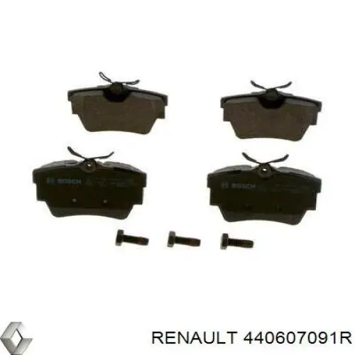 440607091R Renault (RVI) Pastillas freno traseras
