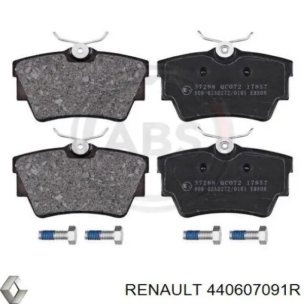 Pastillas traseras de freno Renault (RVI) 440607091R precio, desde 21,99 EUR