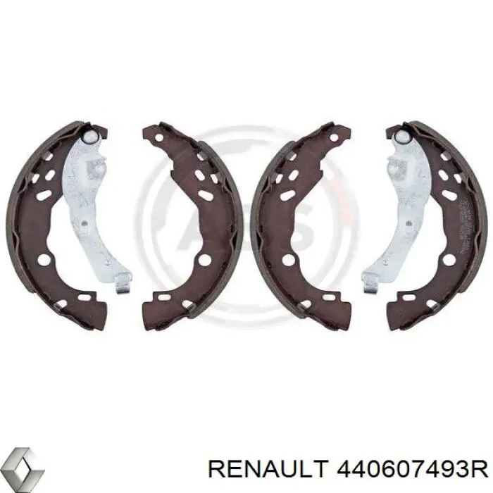 440607493R Renault (RVI) zapatas de frenos de tambor traseras