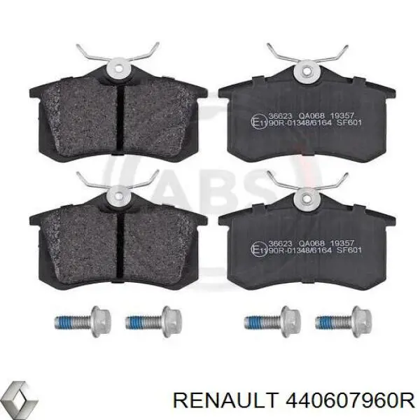 Pastillas traseras de freno Renault (RVI) 440607960R precio, desde 22,69 EUR