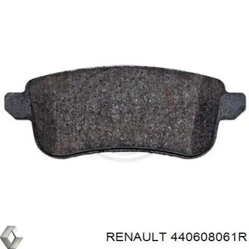 Pastillas de freno traseras 440608061R Renault (RVI)