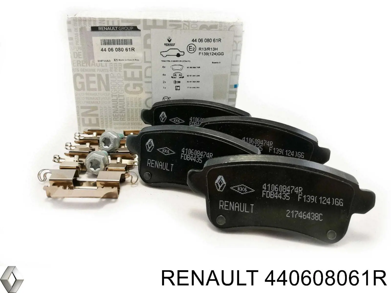 Pastillas traseras de freno Renault (RVI) 440608061R precio, desde 24,36 EUR